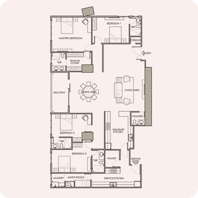 Estates A floor plan