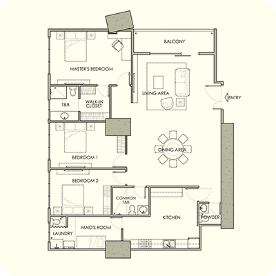 Residences A floor plan